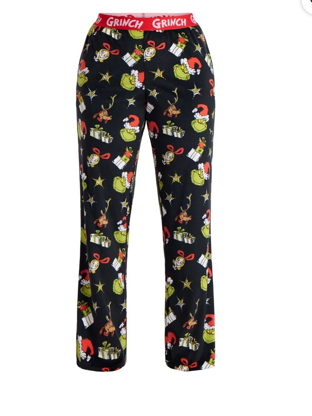 Grinch Holiday Lounge Pants - Black/Green